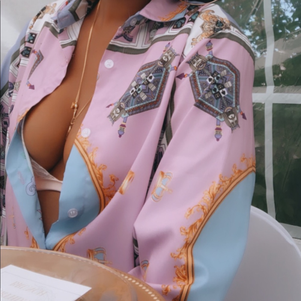 Fashion Nova JackPot Button Up Shirt